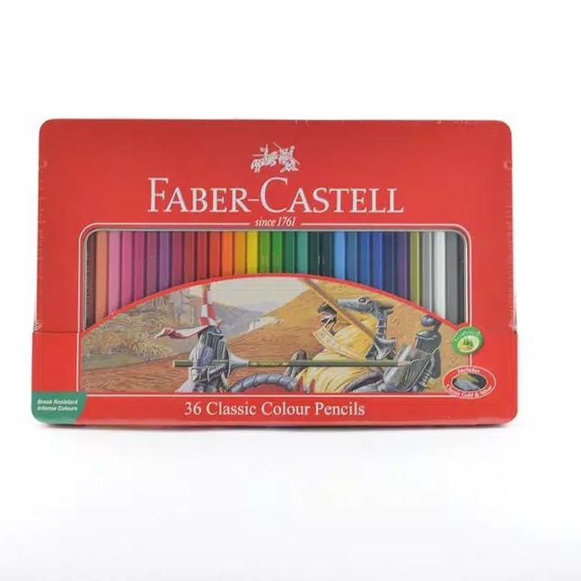 

Grosir Resmi Pensil Warna Faber Castell 36 Classic Kemasan Kaleng (Tin Case)