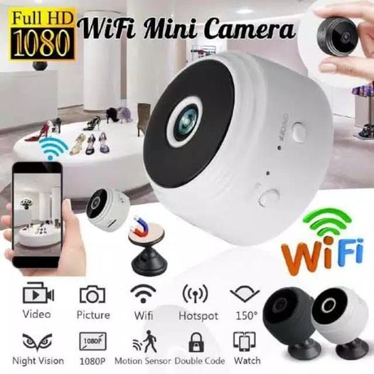 Jual Wireless A9 Mini Camera Wifi Hd 1080P Micro Kamera Kecil Smart Ip ...