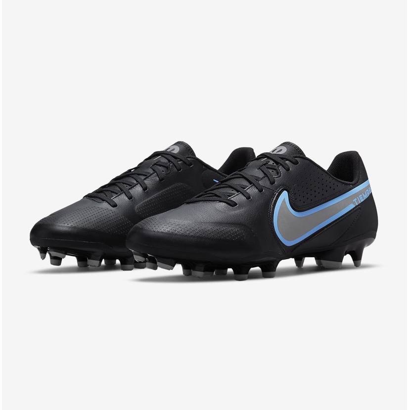 Sepatu Bola Nike Tiempo Legend 9 Academy - Black & White Original | Tiempo 9-Black Iron