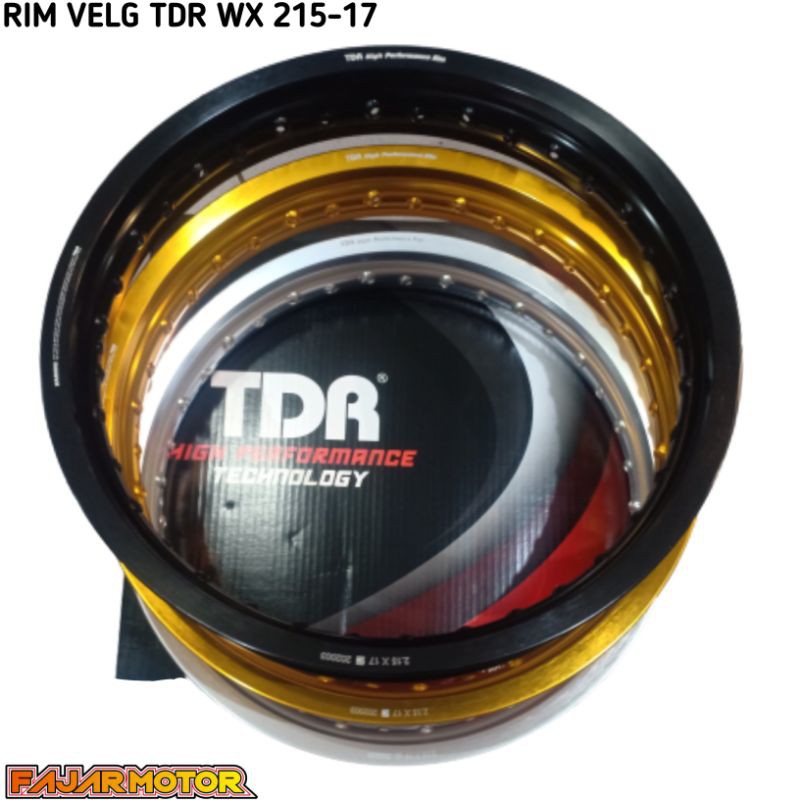 TDR RIM VELG WX SHAPE 215 RING 17 ALLUMINIUM VELK PELEG