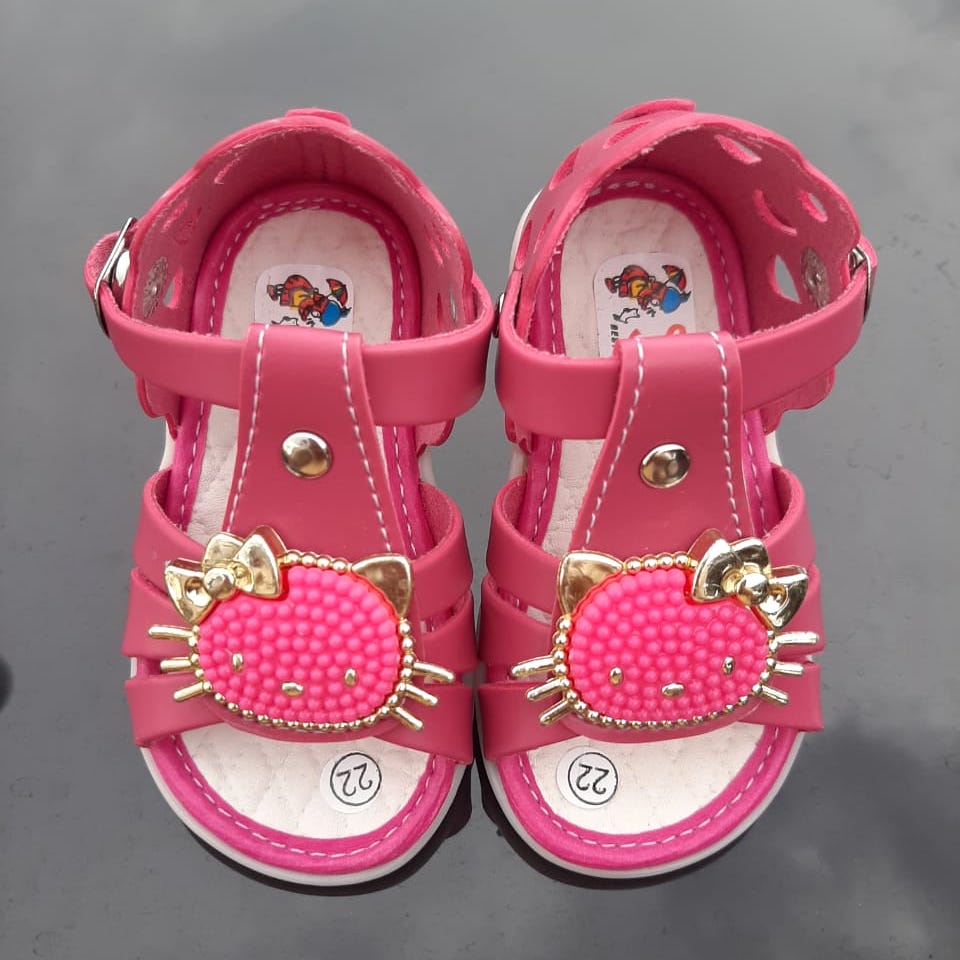 SDP02 Sepatu Sandal Anak Perempuan Umur 1 s/d 3 tahun - Hello Kitty