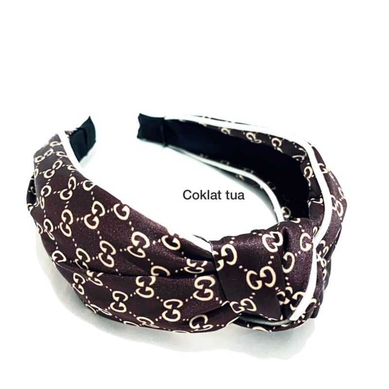 Bando Korea Motif Guccixx Premium Quality Bahan Bagus Bandana import Branded Band B-021