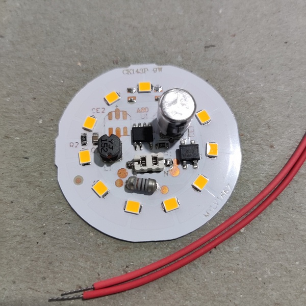 LED PCB 9W Kuning Warm White Mesin Lampu Bohlam 9 watt AC 220 - 240V