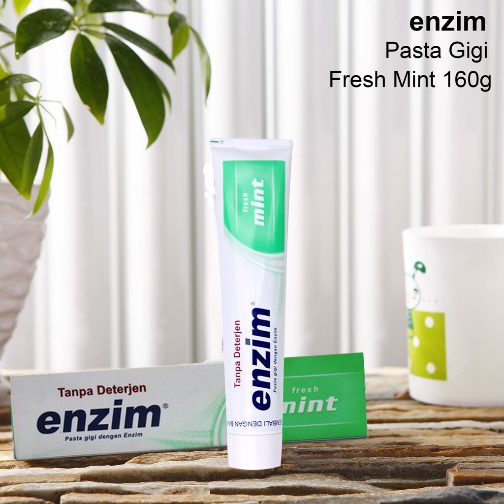 Enzim / Pasta Gigi / Fresh Mint / 160g / 63g