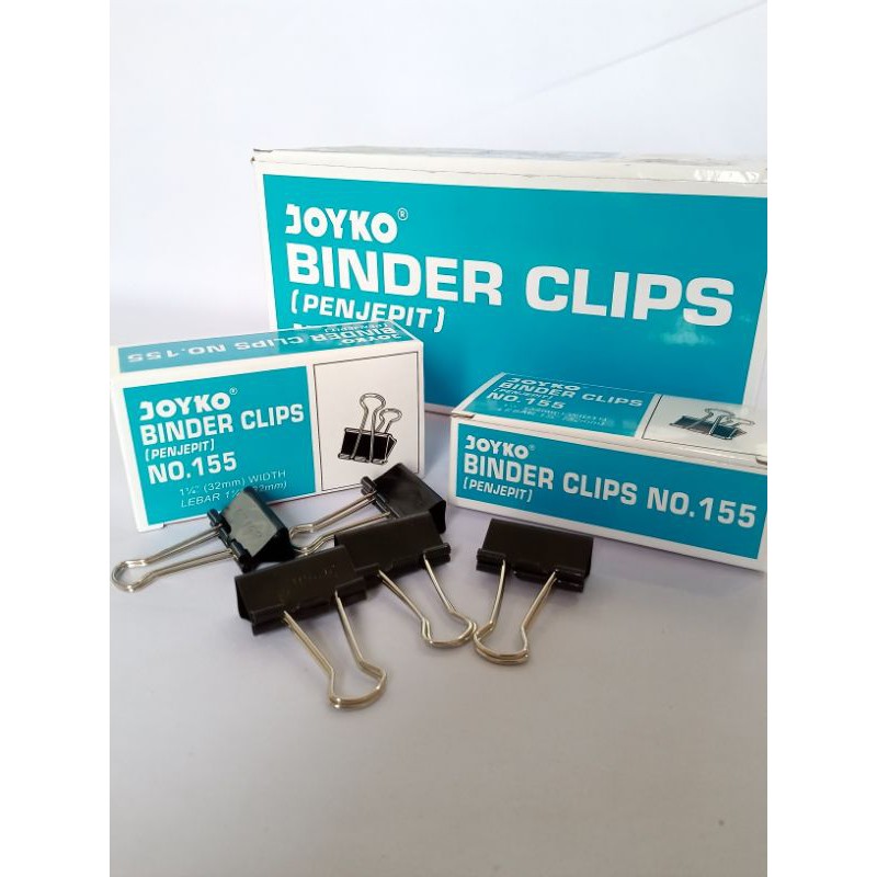 

binder clips joyko no.155 1 1/4" (32mm) / penjepit