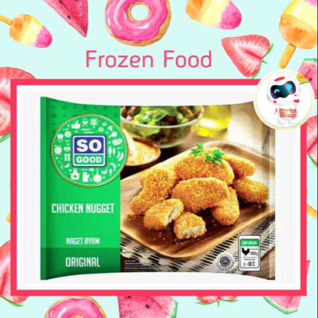 

CHICKEN NUGGET ORIGINAL SO GOOD 400Gr NAGET AYAM