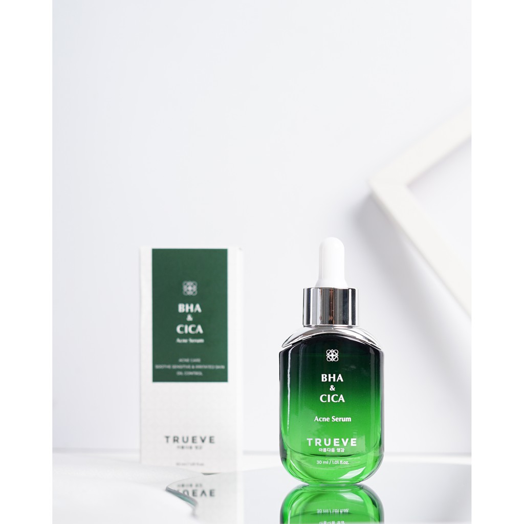 TRUEVE BHA & CICA Acne Serum 30 ML, Serum Wajah | Shopee  