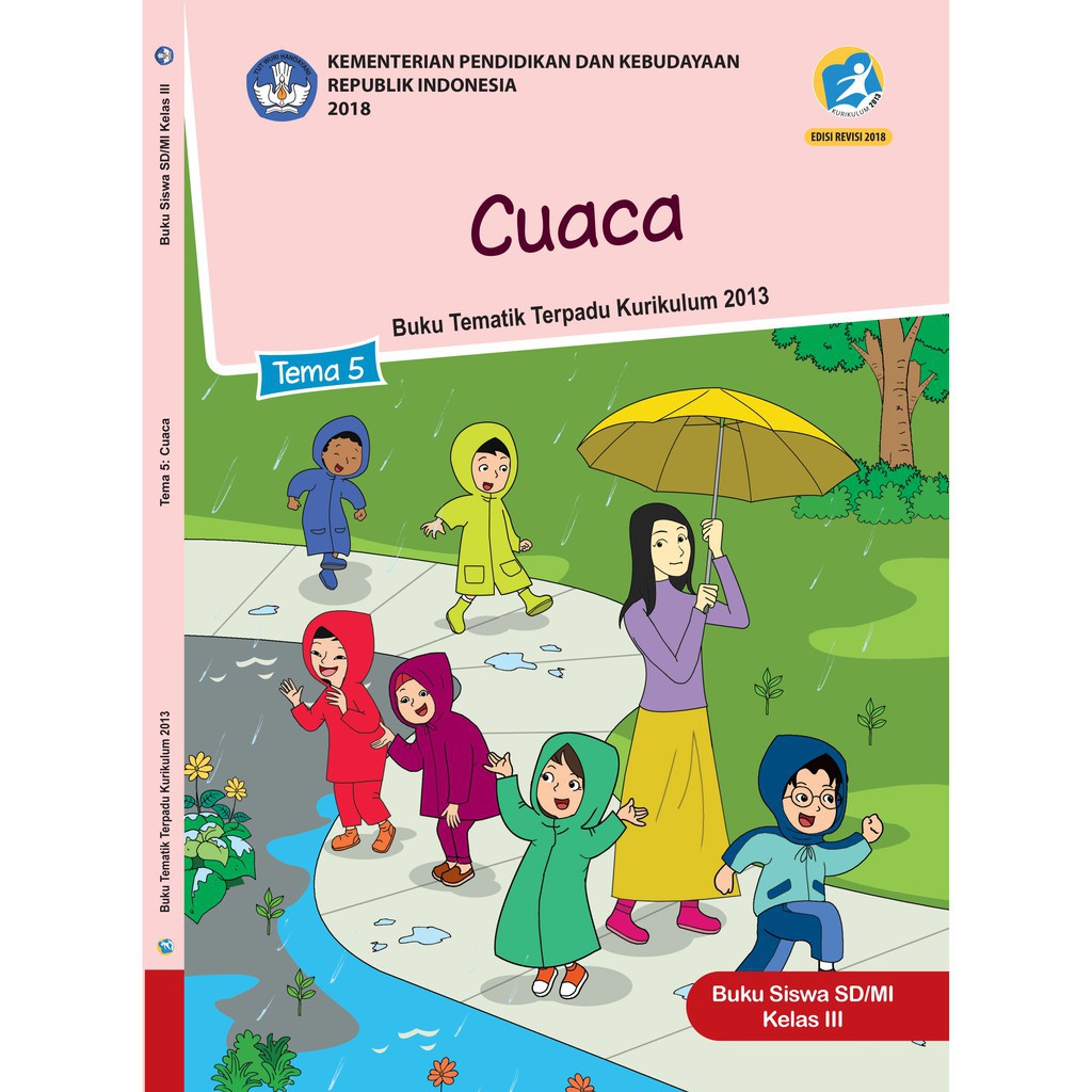 Buku Tematik Sd Kelas 3 Tema 5 Cuaca K13 Revisi Shopee Indonesia