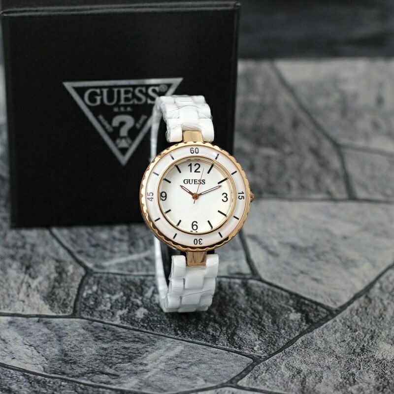 Jam tangan Fashion tali keramik polos Wanita