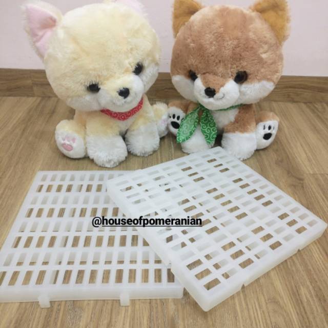 Tatakan kandang alas palet footrest plastik anjing kucing rabbit dog cat cage