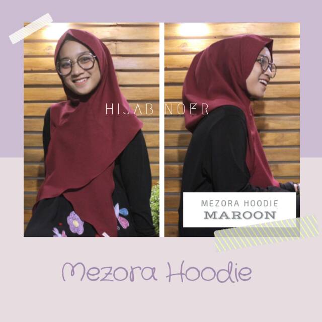 Hoodie Mezora /jilbab hoodie / khimar hoodie
