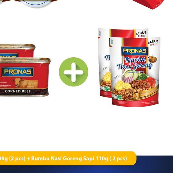 

➱ Pronas Nasi Goreng 110 g dan Kornet Sapi 198 g (bundling 4 cs) ♀