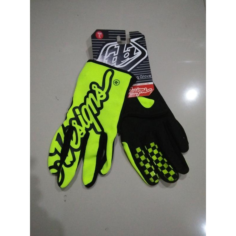 Sarung Tangan Tld Troy Lee Design Se Pro Gloves Hijau Stabilo