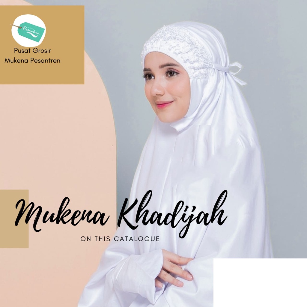 mukena terusan katun micro super soft renda KHADIJAH / mukena khadijah
