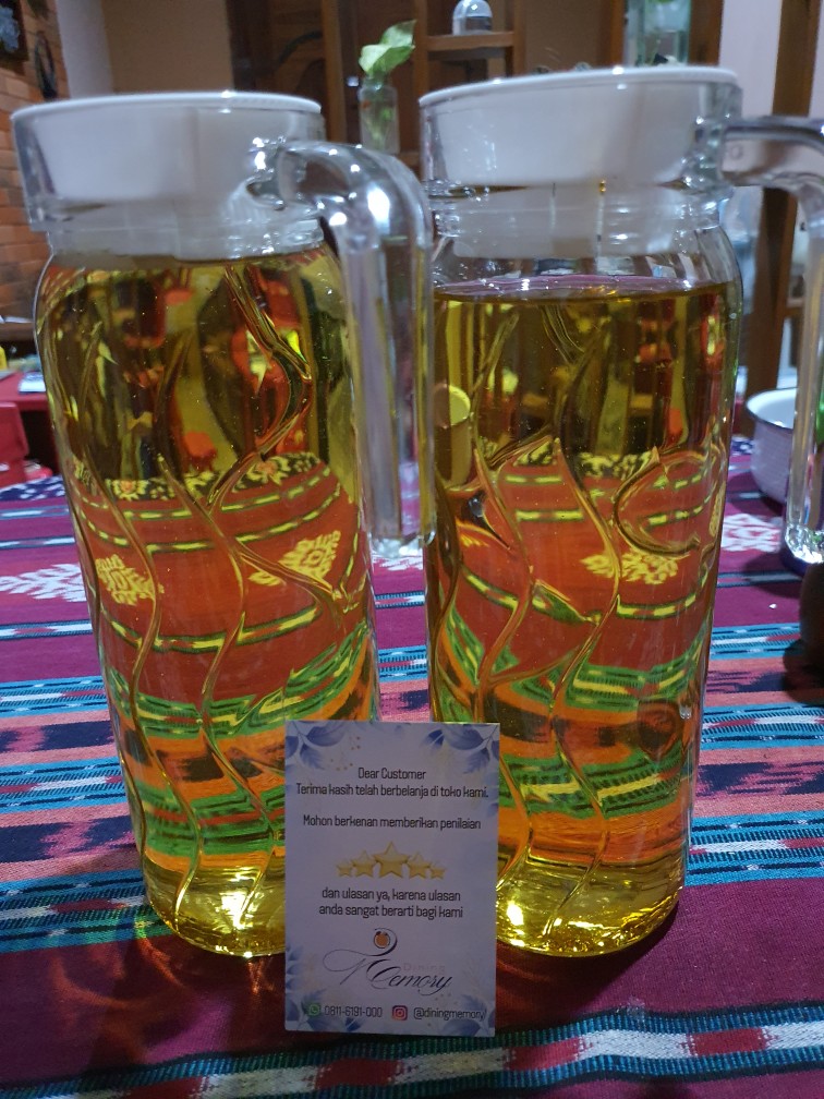 Luminarc Teko Dona Jug Embossment With Lid 1000ml Per Pcs