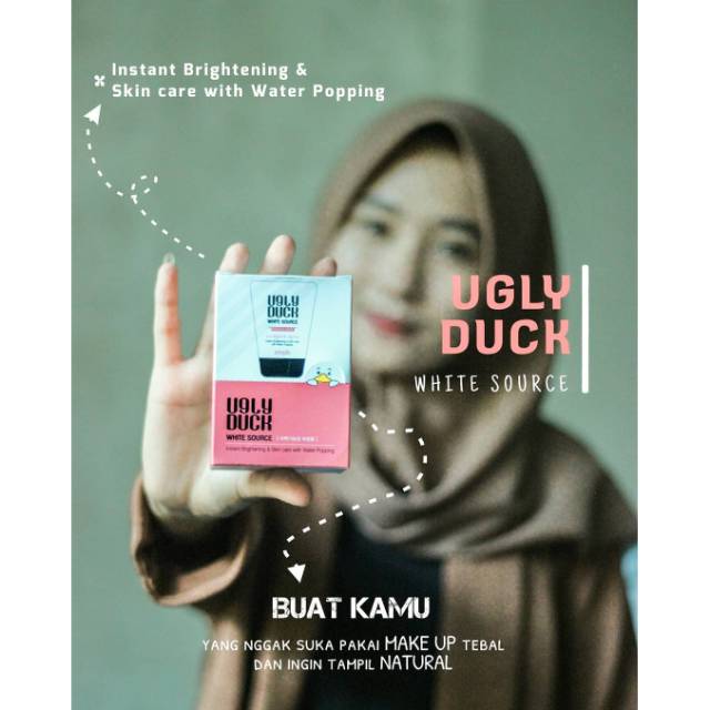 UGLY DUCK WHITE SOURCE PEMUTIH INSTAN WHITENING KOREA PELEMBAB MOISTURIZER WATER KRIM