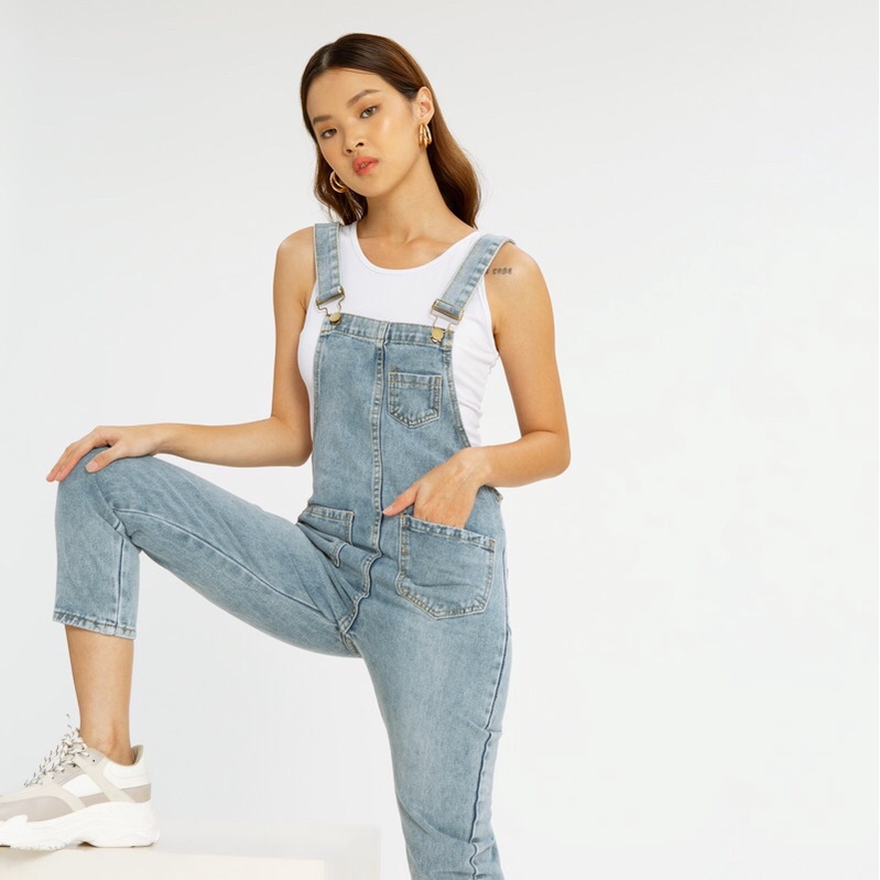 VIERLIN - Jumpsuit jeans 811