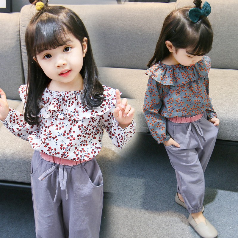 BAJU SETELAN ANAK PEREMPUAN / BAJU SETELAN BAYI PEREMPUAN MOTIF BUNGA IMPORT HIGH QUALITY 0-7TAHUN