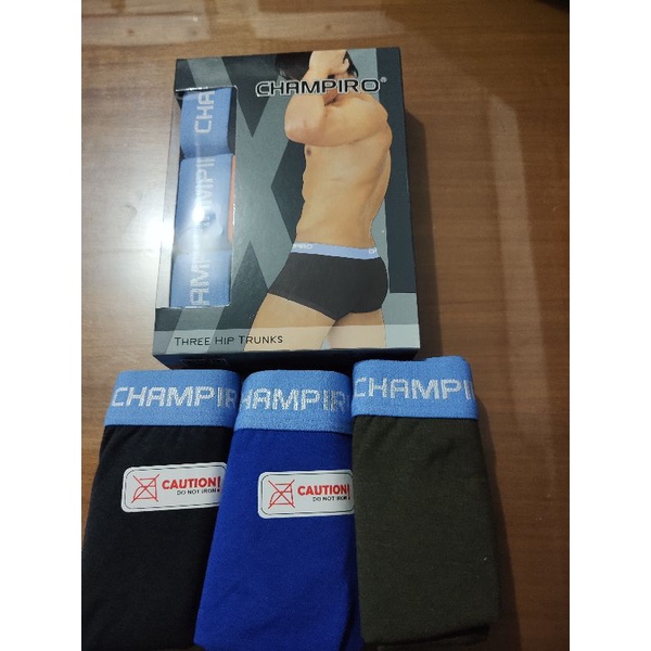 BOXER CHAMPIRO PRIA 0330 0333 / BLACK BOXER  3 PCS / BOXER PRIA CHAMPIRO PASTI ORI  READY