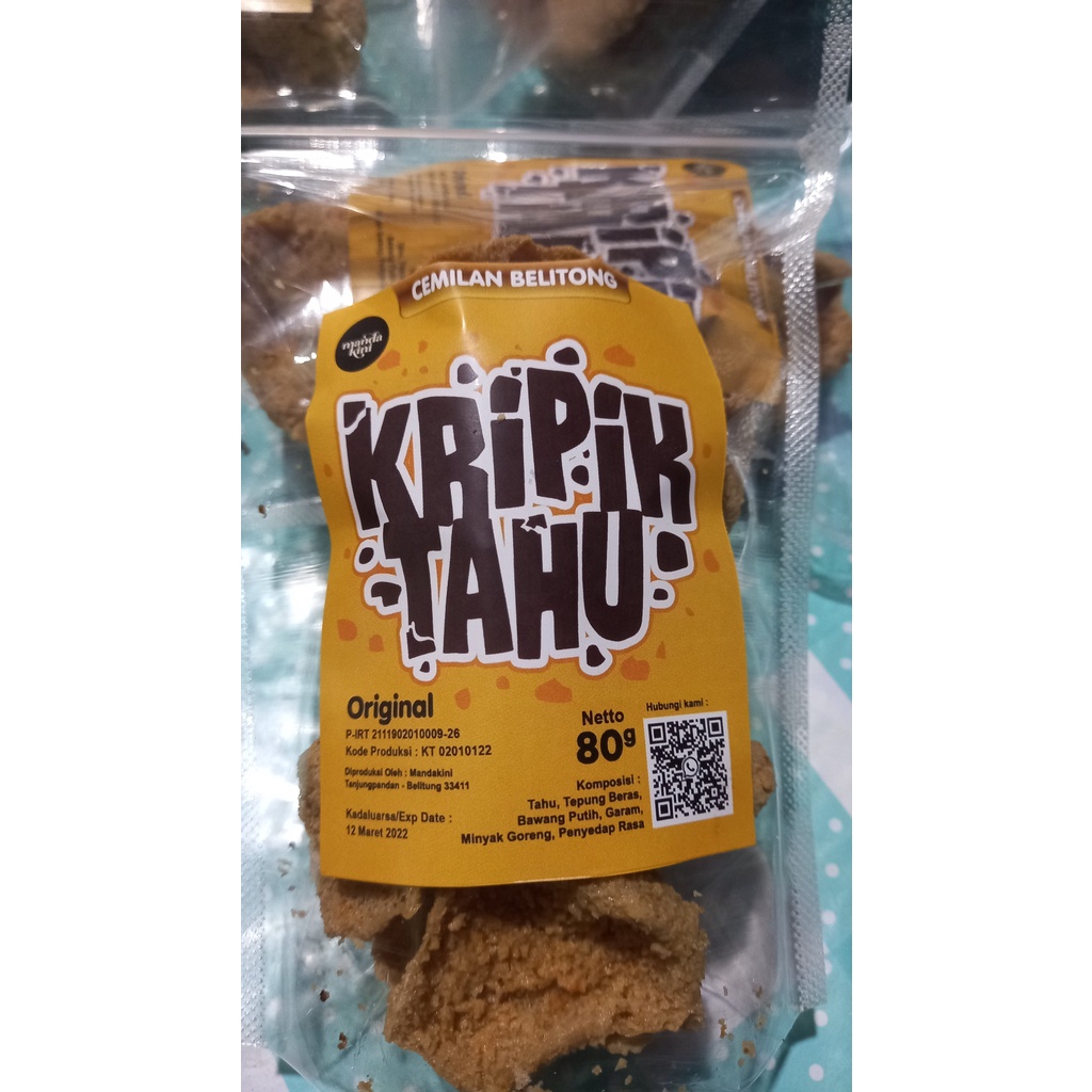 

keripik Tahu Rasa Original Gurih Dan Renyah 80gram/100gram/200gram