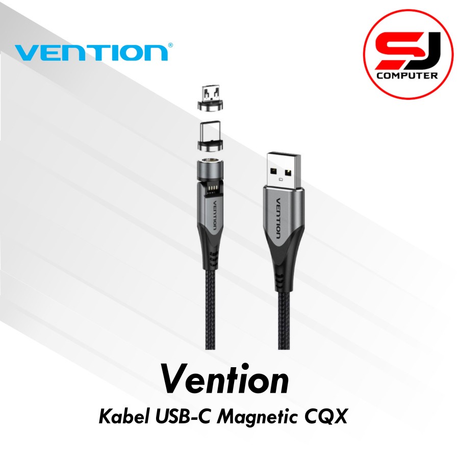 Vention CQX Kabel USB-C Magnetic USB Type C 580 Degree Rotation