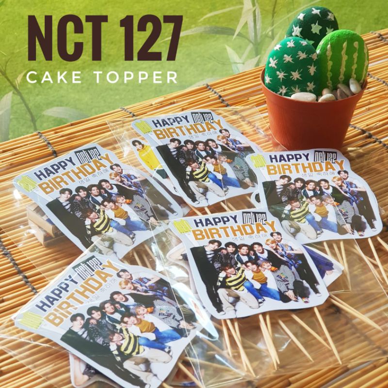 NCT 127 Kpop Birthday Cake Topper 1 set isi 10 pc