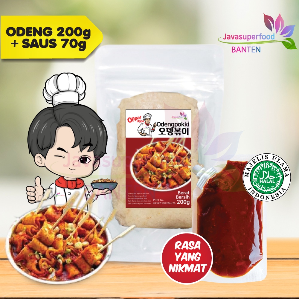 

[Halal] Oden Odeng Eomuk Korean Fish Cake 200g + Saus Tokpoki 70g (Tokpokki Odeng Saus)