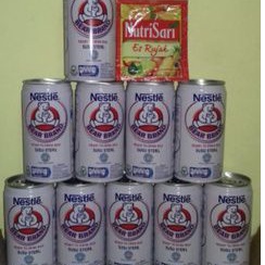 

White Milk brand 189ml isi 10 kaleng