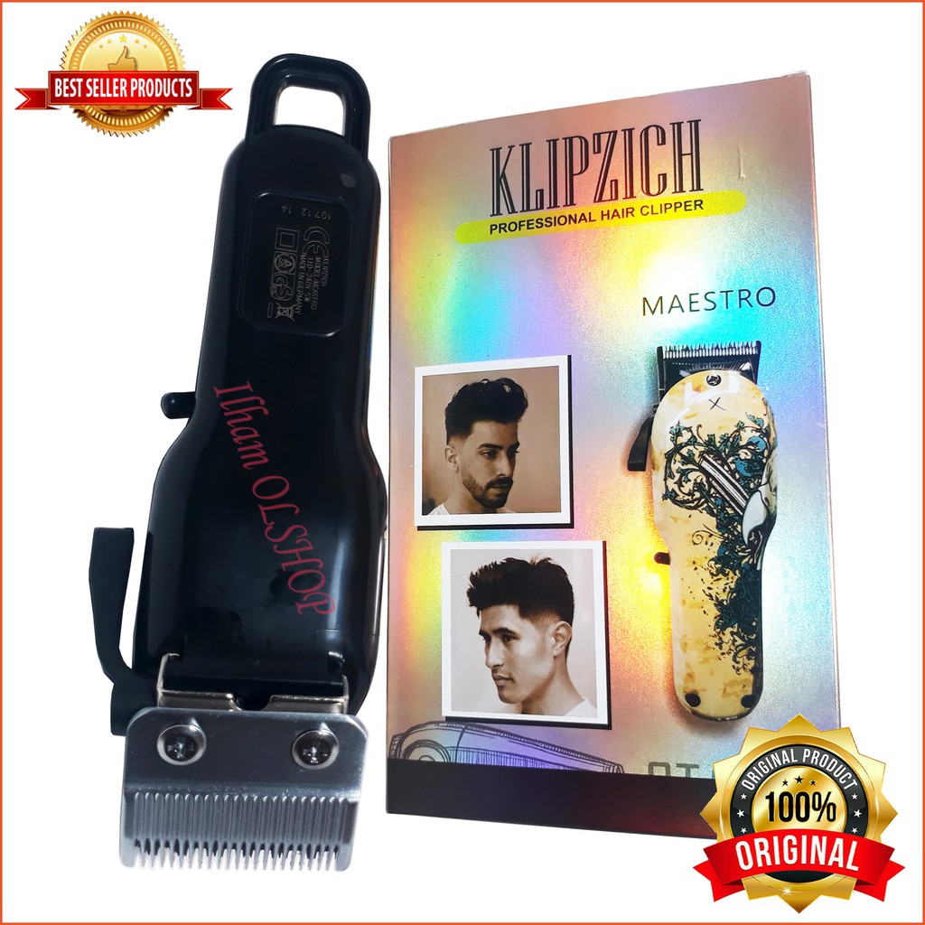 KLIPZICH Maestro Motif Alat Cukur Rambut Rechargeable