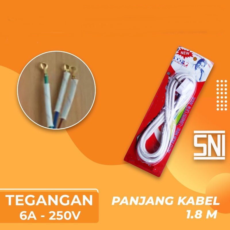 Kabel Setrika Arde - Kabel Setrika 1.8 mtr Full ber-SNI Kualitas Bagus