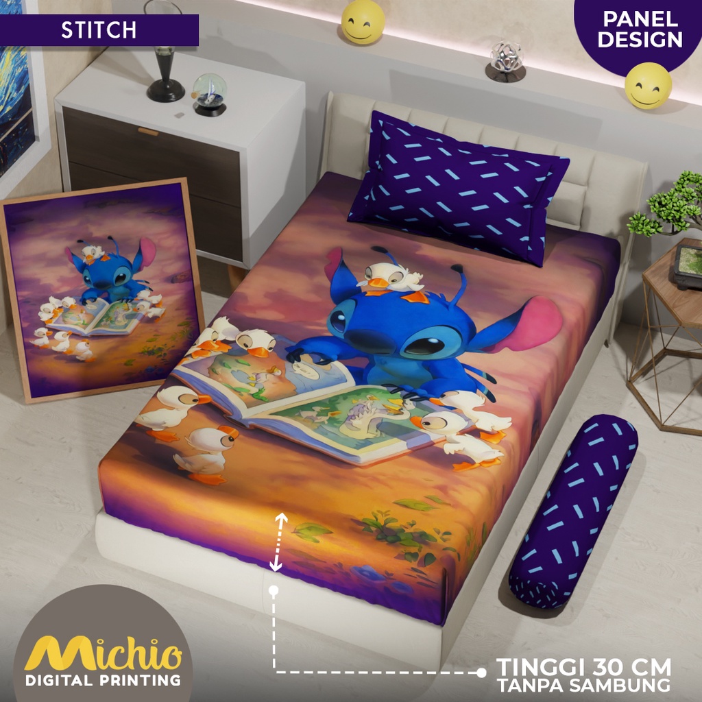 Michio Digital Printing Sprei Uk 120 T 30 - Stitch