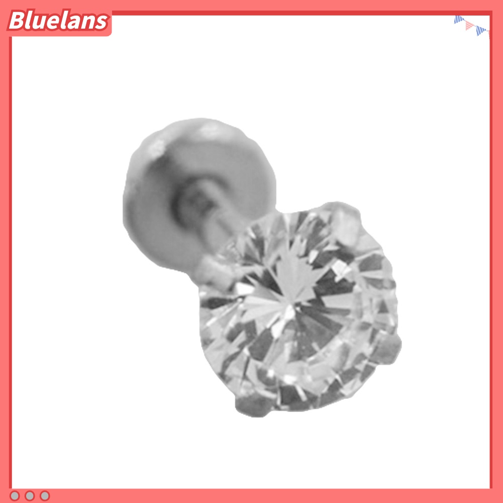 1 Pc Anting Tindik Bibir Telinga Bahan Cubic Zirconia Untuk Unisex