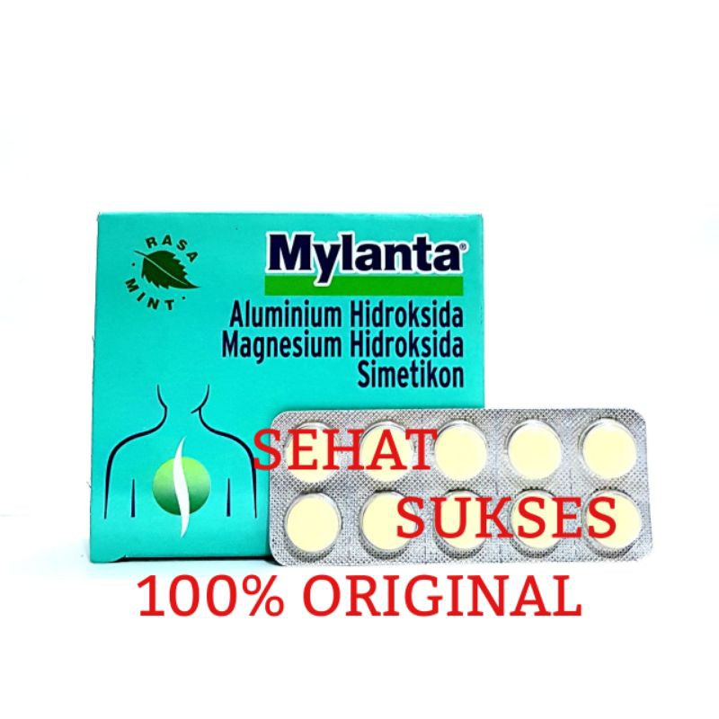 MYLANTA TABLET KUNYAH - OBAT SAKIT MAAG, ASAM LAMBUNG BERLEBIH