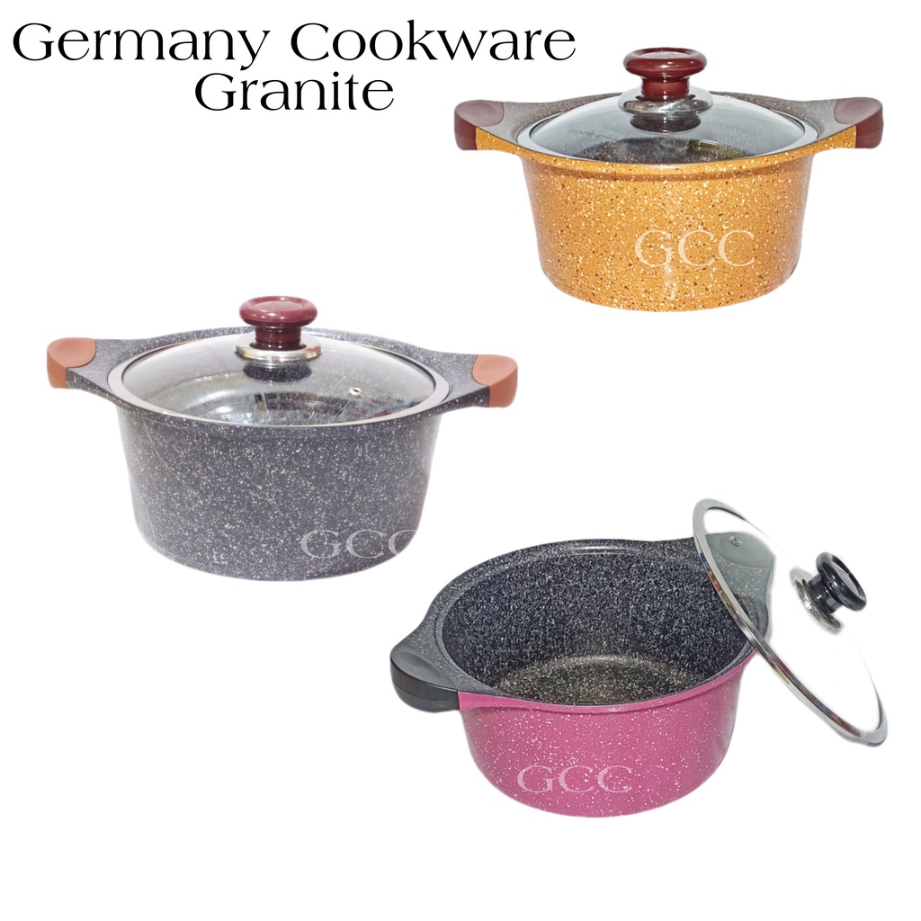 A1 Panci Moegen Germany Keramik Granit Soup Pot / Panci Kuah Anti Lengket Casserole Ukuran 28cm