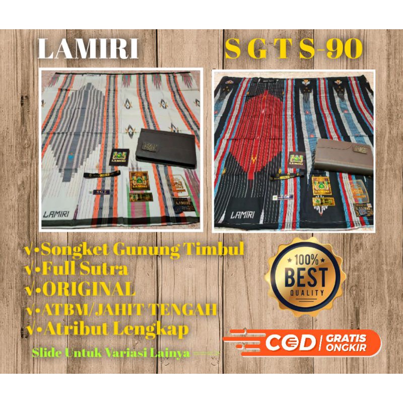 SARUNG LAMIRI - FULL SUTRA - SGT S-90 -ORIGINAL 100%