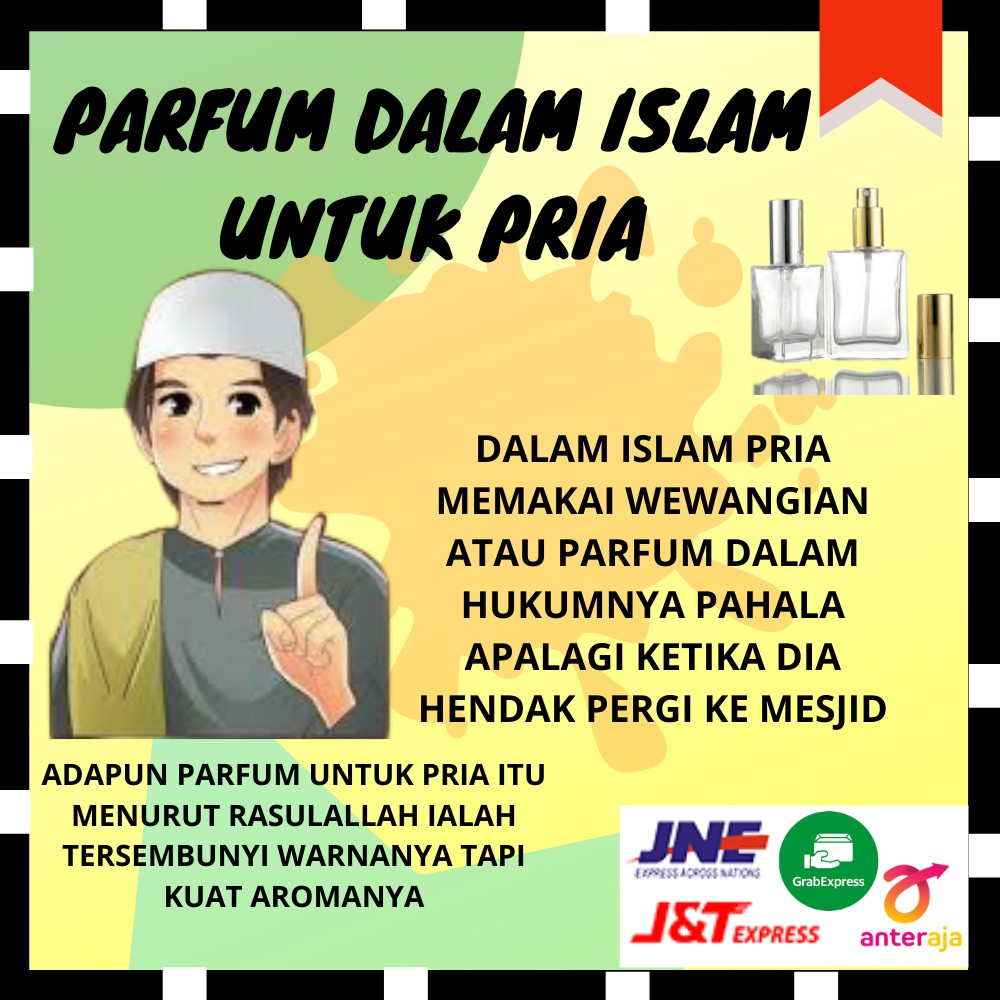 Parfum farfum perfume minyak wangi pria laki-laki cowok cowo tahan lama non alkohol refill isi ulang