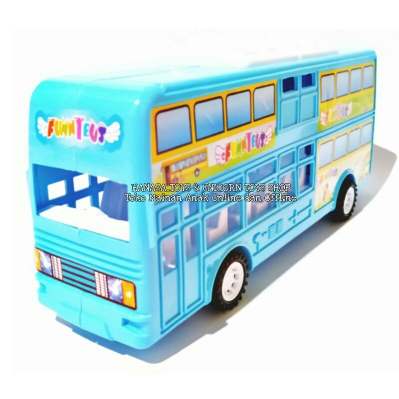 Mainan Anak Mobil Bus Tingkat//Bis Tingkat 
