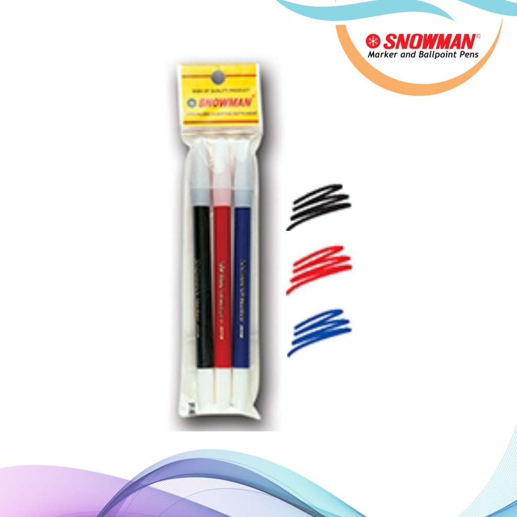 

PENCIL MARKER / SPIDOL KECIL SNOWMAN 3 WARNA PW-3