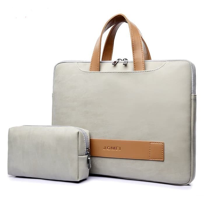 Tas Laptop Macbook JQMEI PU leather with free pouch 13 inch