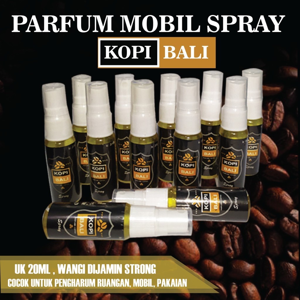 [BISA COD] Parfum Kopi Bali Spray Pengharum Mobil Ruangan Pewangi Botol 20ml