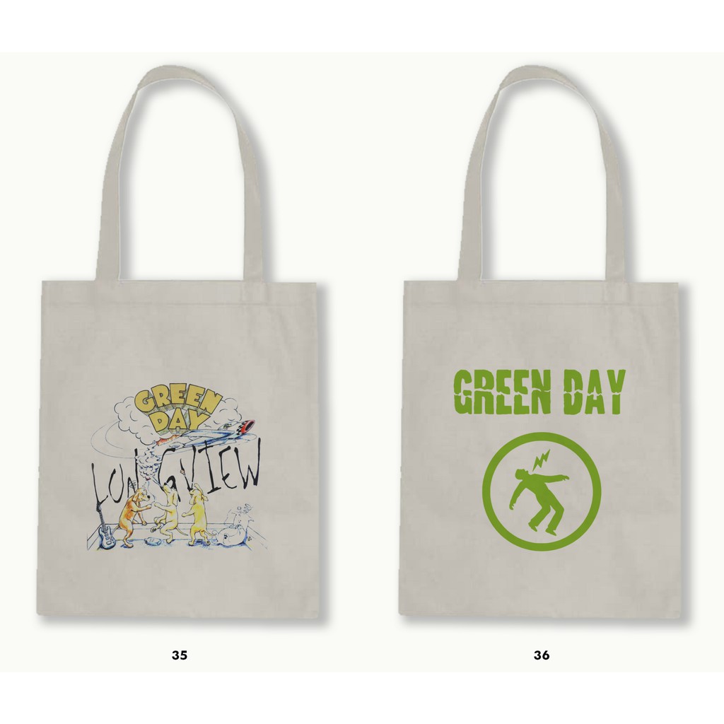 TOTE BAG BLACU  - GREEN DAY .03