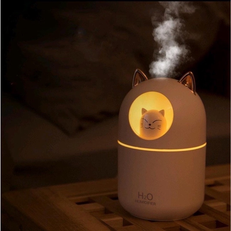 Newstyle Cat Kucing  Humidifier Diffuser Aroma Diffuser H2O Pelembab Penjernih Udara