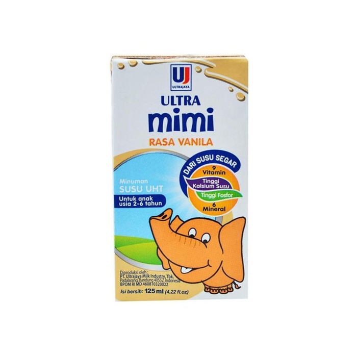 

Ultra Mimi Susu Cair Uht Vanilla 125Ml