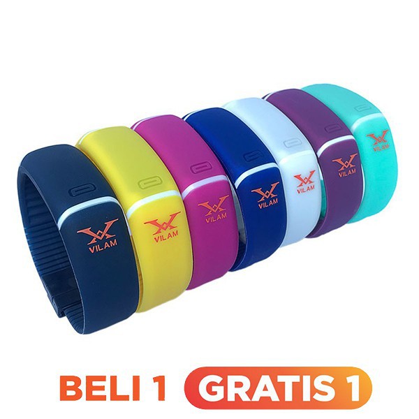READY ORI        BELI 1 GRATIS 1 Silicone LED Sports Waterproof Watch 150