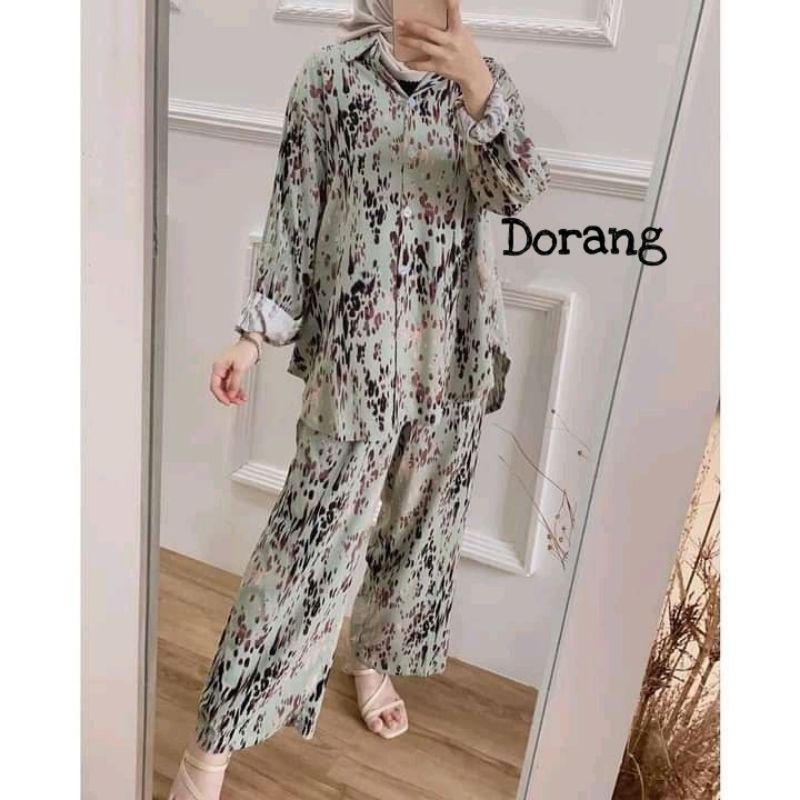 One Set Rayon Viscose Premium motif terbaru-Dorang set
