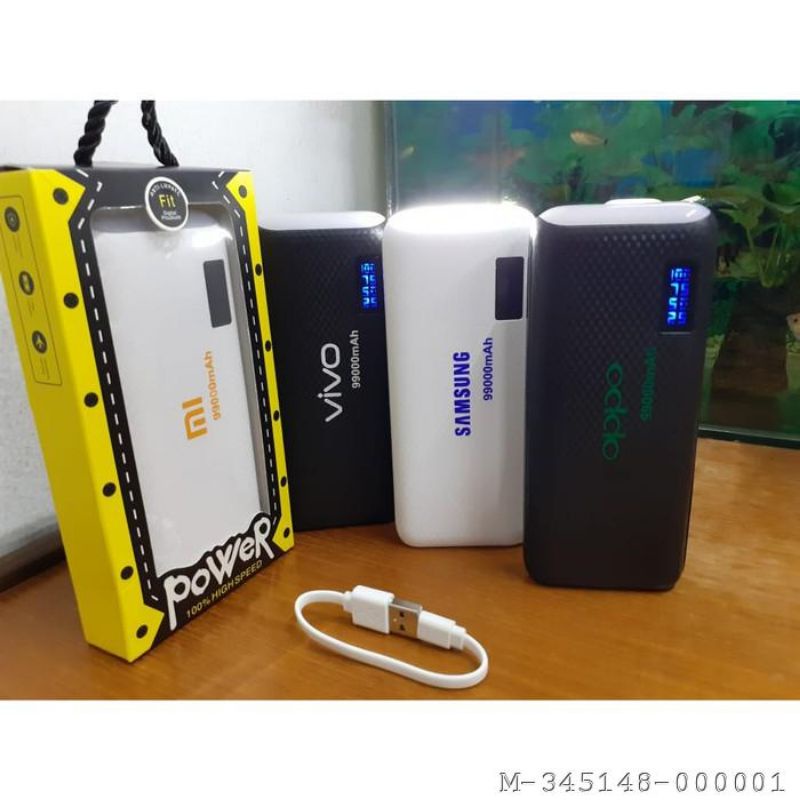 POWER BANK 99000MAH BRANDED VSKY-013 Variasi：OPPO, VIVO, SAMSUNG, XIAOMI, REALME