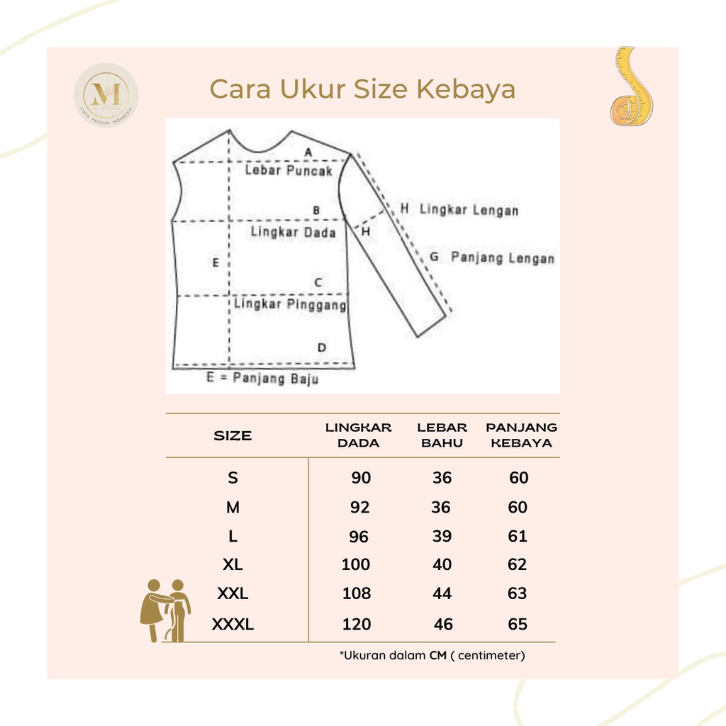 Kebaya Encim Putih Bunga Kipas Lengan Pendek MALIKA - Baju Atasan Kebaya Ncim Modern Bordir Bunga-4
