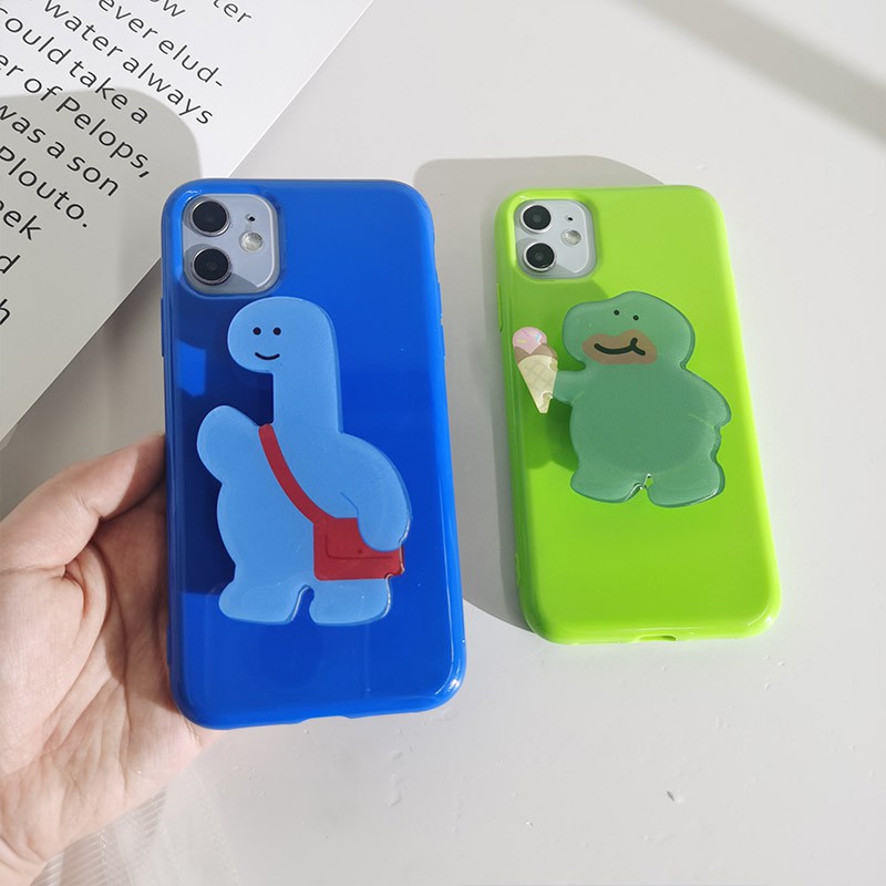 Soft Case HP Gambar Dinosaurus Untuk IPhone 7 / 8 SE 2020 / 7P / 8Plus / X / XS / XR / 11 / 12pro Max HP