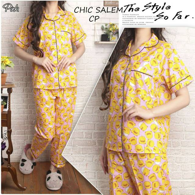 Piyama piyo piyo ( 4warna ) Longpants