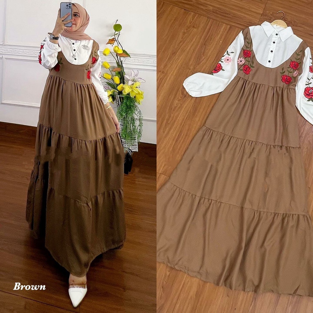 DRESS NAURA/MAXI DRESS KEKINIAN/MAXI DRESS TERBARU/DRESS SIMPEL/DRESS MAXI POLOS/MAXI DRESS MURAH